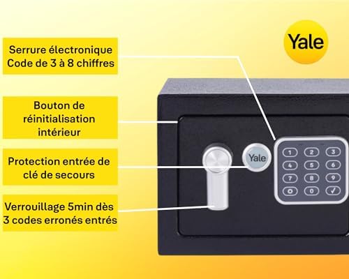 Vue 5 de Yale Coffrefort Electronique Compact