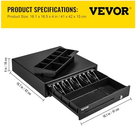 Vue 7 de Vevor Tiroircaisse Enregistreuse Cm