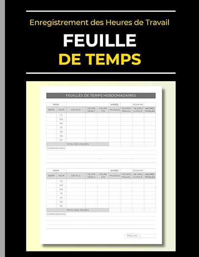 Feuille De Temps Enregistrement
