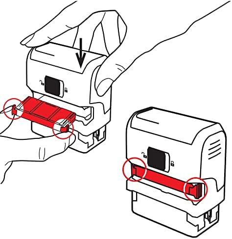 Vue 7 de Tampon Trodat Xprint Encrage