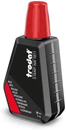 Vue 2 de Trodat Flacon Dencre Rouge