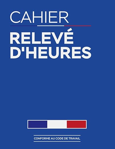 Cahier Releve Dheures Registre