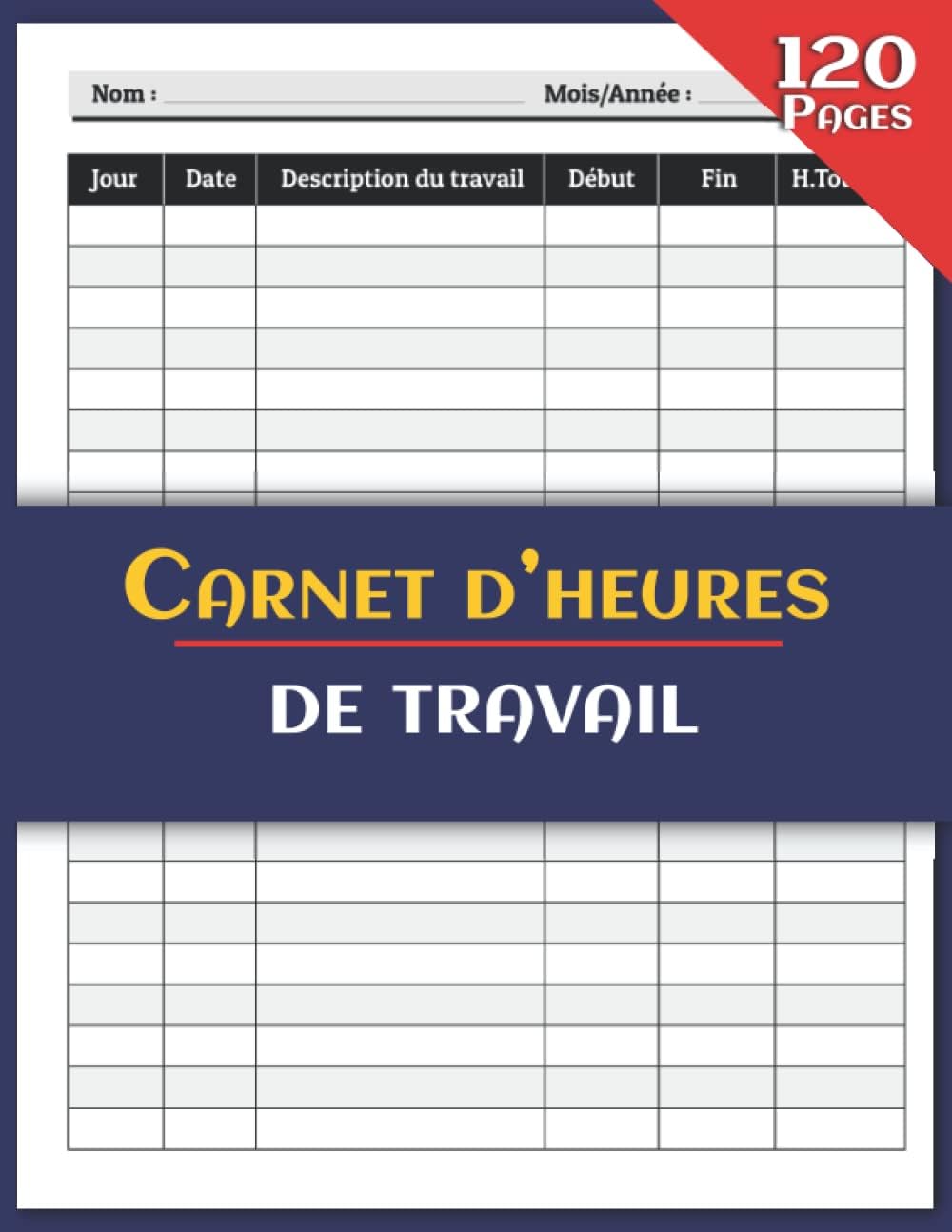Vue 2 de Cahier Releve Dheures Registre