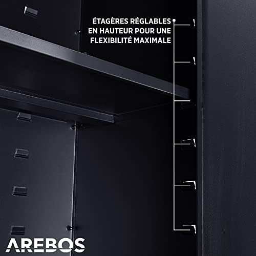 Vue 7 de Arebos Armoire De Bureau