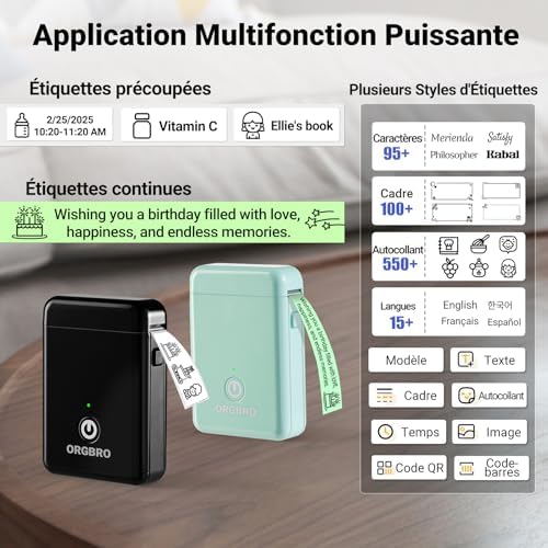 Vue 2 de Orgbro Etiqueteuse Avec