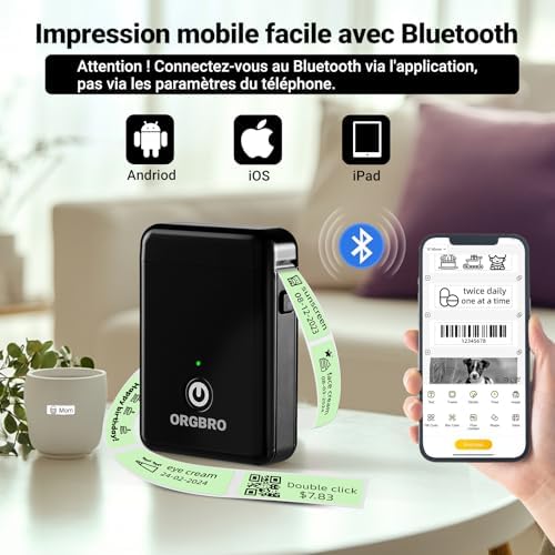 Vue 3 de Orgbro Etiqueteuse Avec