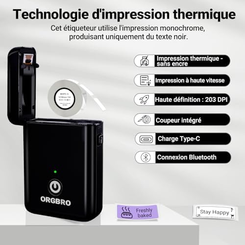 Vue 4 de Orgbro Etiqueteuse Avec