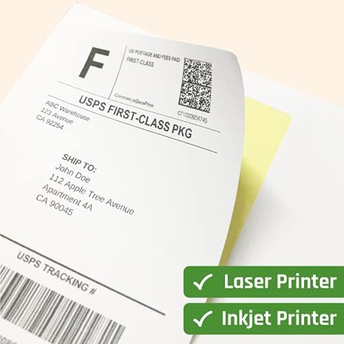 Vue 6 de Feuilles Grandes Etiquettes Autocollantes