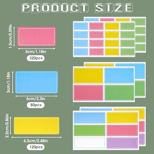 Vue 2 de Lot De Etiquettes Autocollantes
