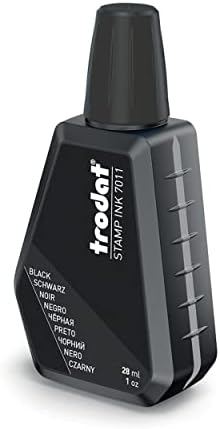 Vue 2 de Flacon Dencre Noire Trodat