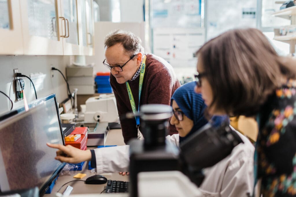 Ovarian Cancer Research Team at work