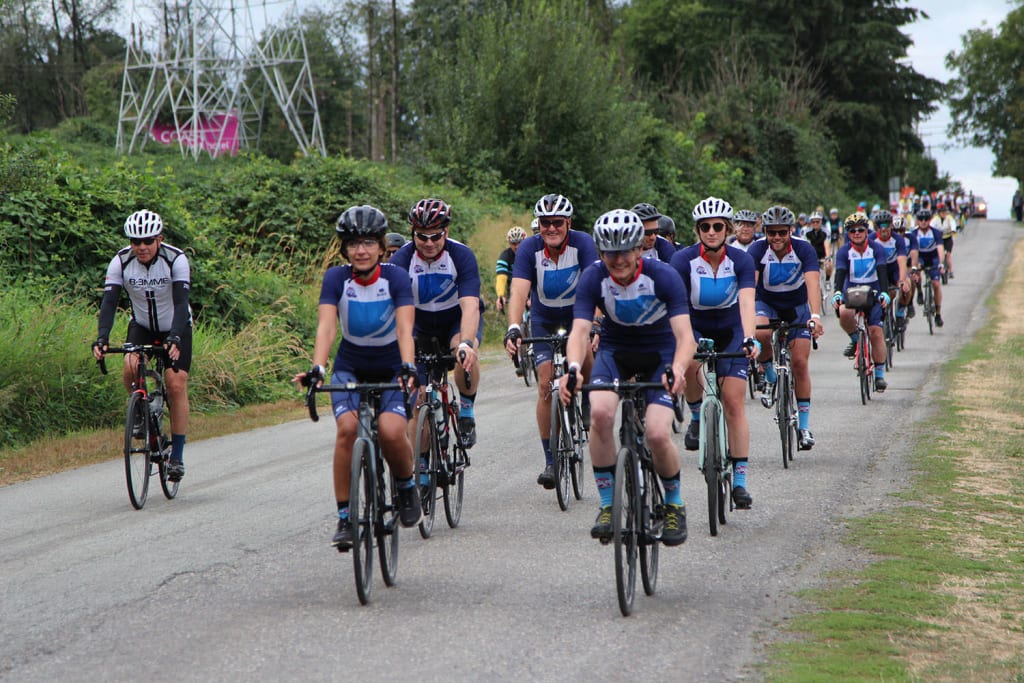 Team Ledcor at the Tour de Cure