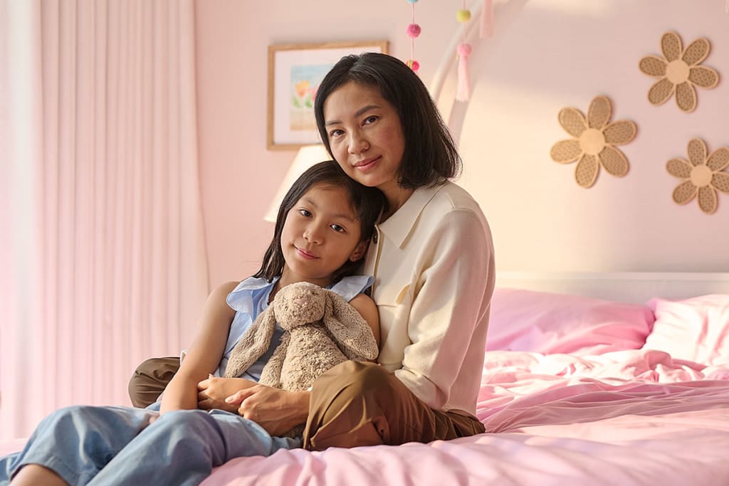 Carmen Hou and daughter