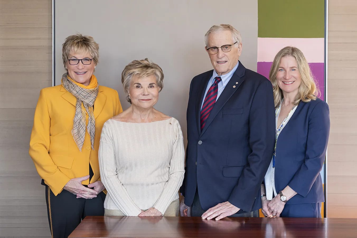 Lauri Glotman, Leslie, Gordon and Jill Diamond.