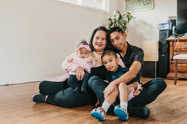 Marlifel Castillo and family