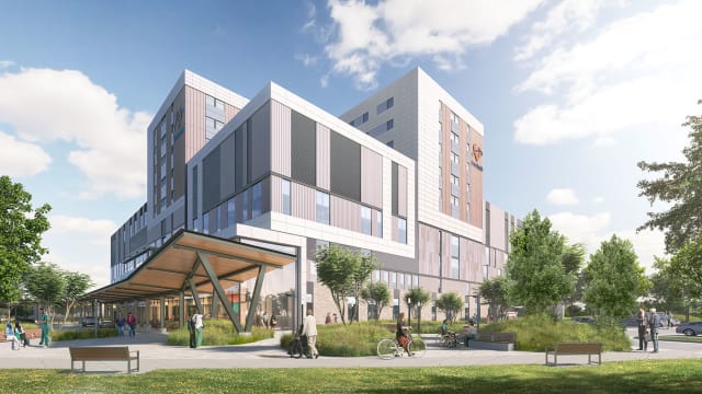 Updated New Surrey Hospital rendering