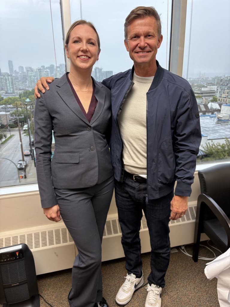 Dr. Nathalie Levasseur and Jesse Marsch.