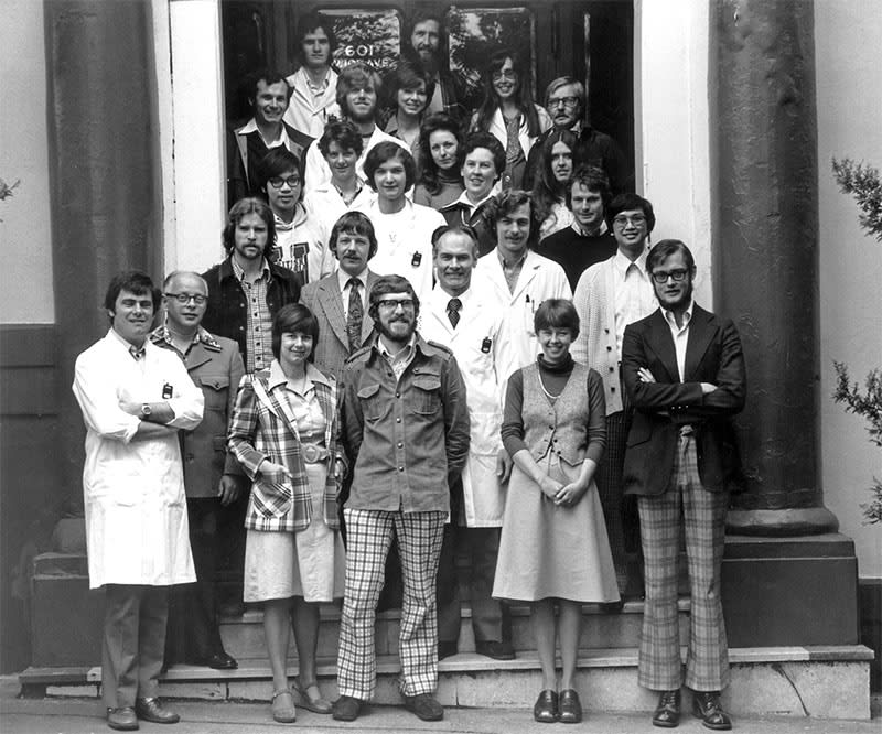 BC Cancer Research Centre staff in 1976