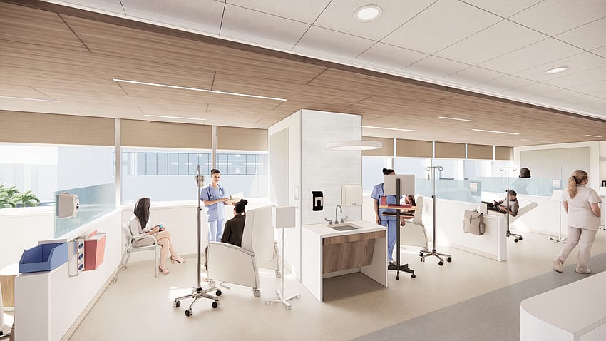 Concept art for BC Cancer – Kelowna’s Systemic Therapy Suite