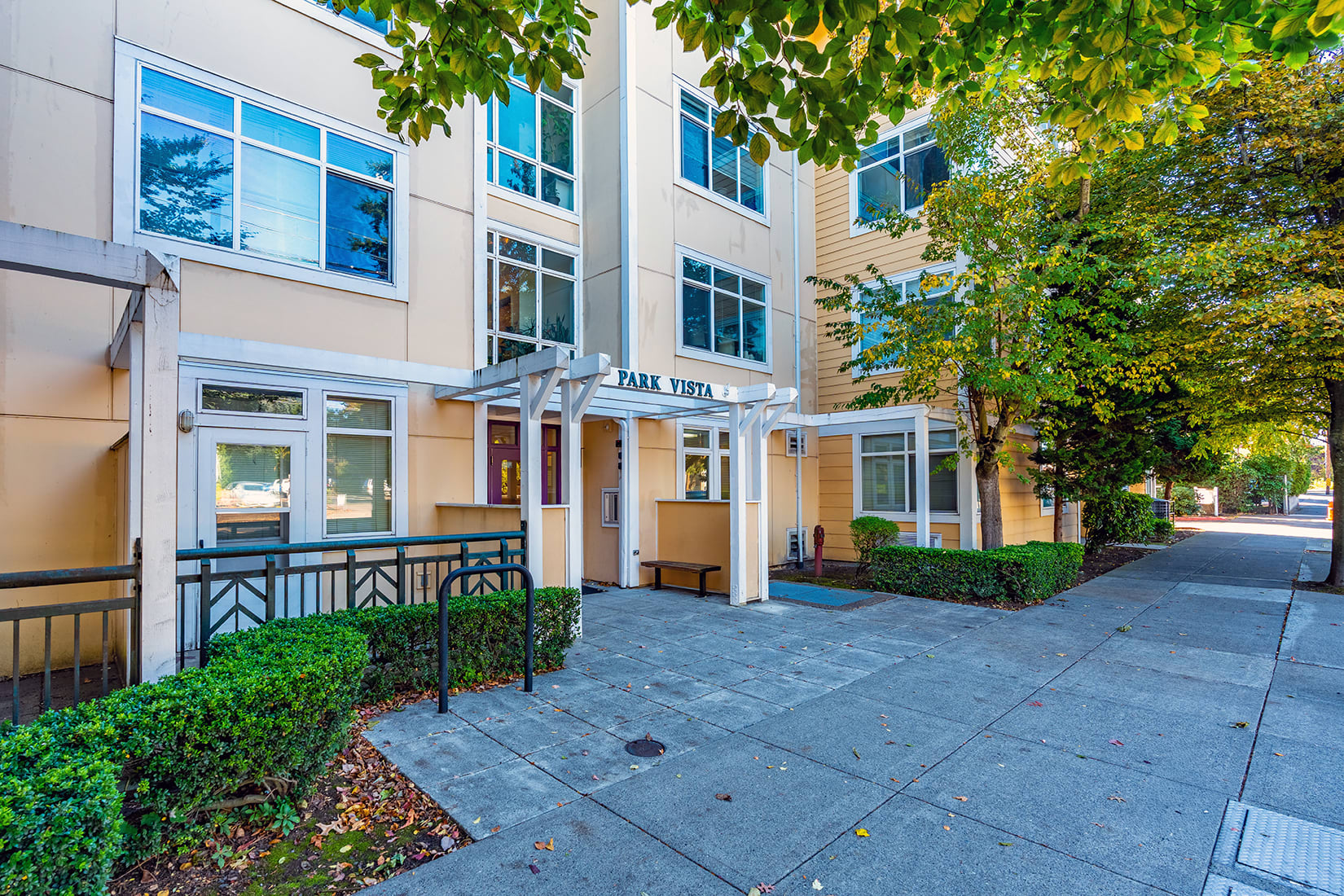 Building entrance view