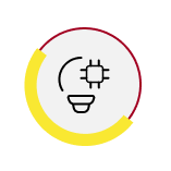 Solar panel with sun illustration