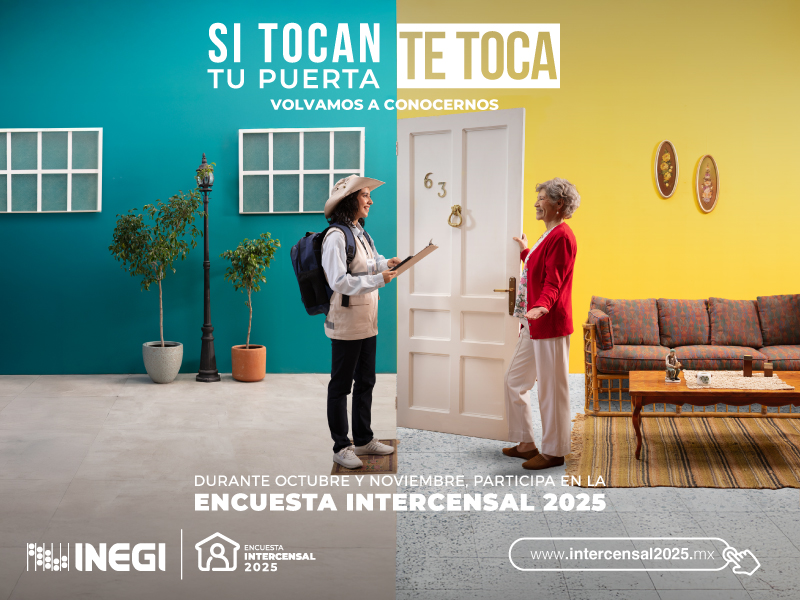 Si tocan tu puerta, te toca, volvamos a conocernos: Encuesta intercensal 2025