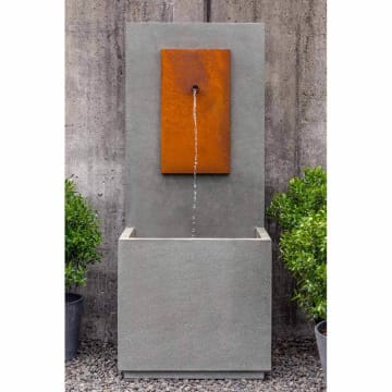 MC-1 Fountain - Corten Steel Face