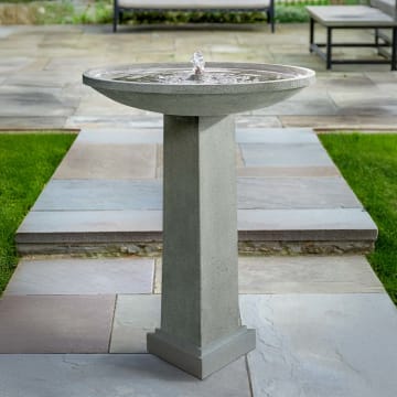 Aspire Cast Stone Birdbath Fountain