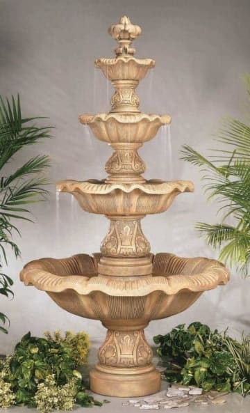 Four Tiered Renaissance Fountain