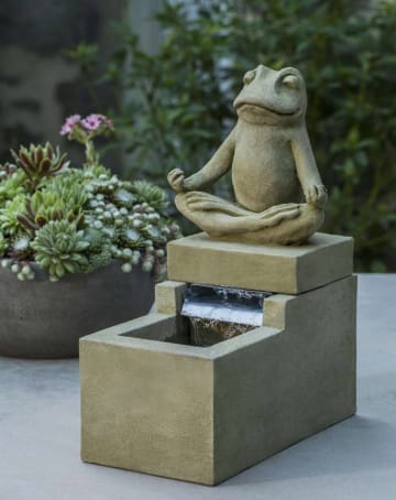Mini Element Zen Frog Fountain