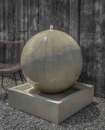 Large Sphere GFRC Garden Fountain