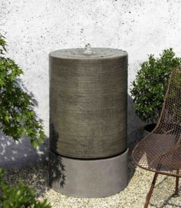 Large Cylinder GFRC Tower Fountain