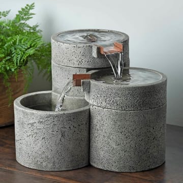Venn Concrete Tabletop Fountain