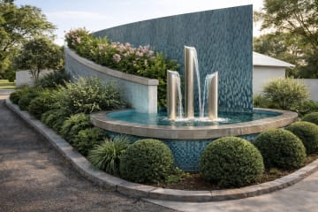 Trio Pillar Fountain