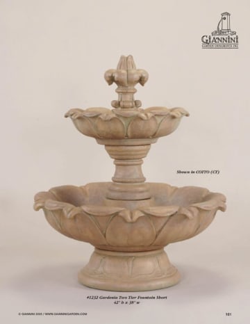 Gardenia Two Tier Fountain Short
