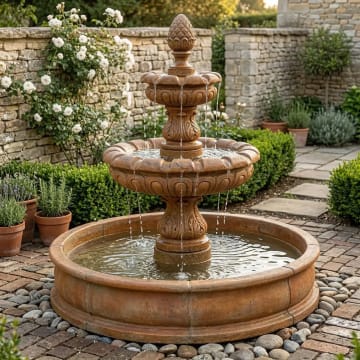Ambra Two Tier Pond Fountain