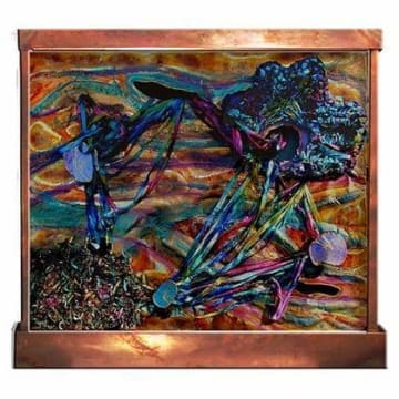 Copper Fire Wall Fountain