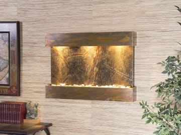 Adagio Reflection Creek antique Bronze Silver Mirror Water Fountain rcs3540