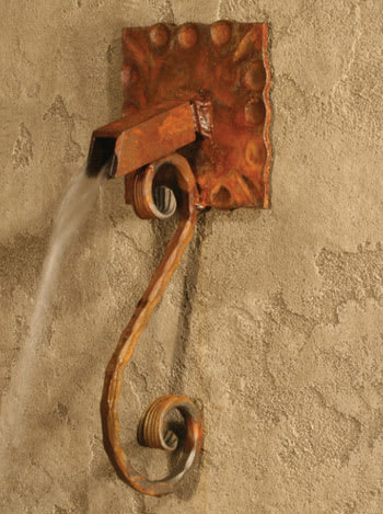 French Wall Fountain with Star Spout