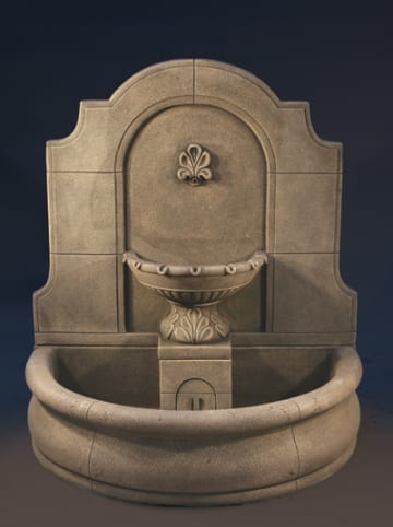 Provincial Wall Fountain with Plain Basin