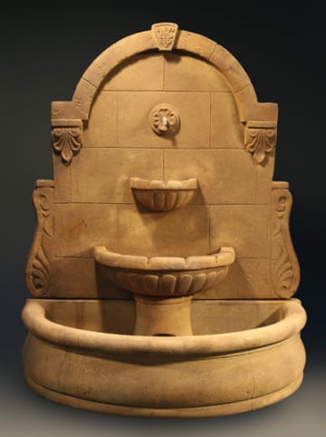 Bavarian Wall Fountain with Plain Basin