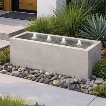 Modern Rectangular Bubbler Fountain - Fiore Stone #2022-FL