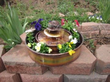Rain Tree with Planter Fountain