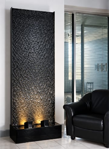 Black acrylic fountain 7ft tall x 33 in wide