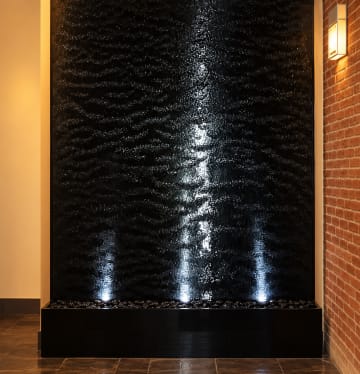 Black Acrylic Water Wall