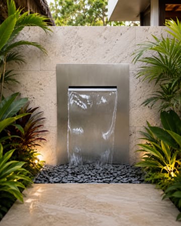 Metal Water Fall Fountain