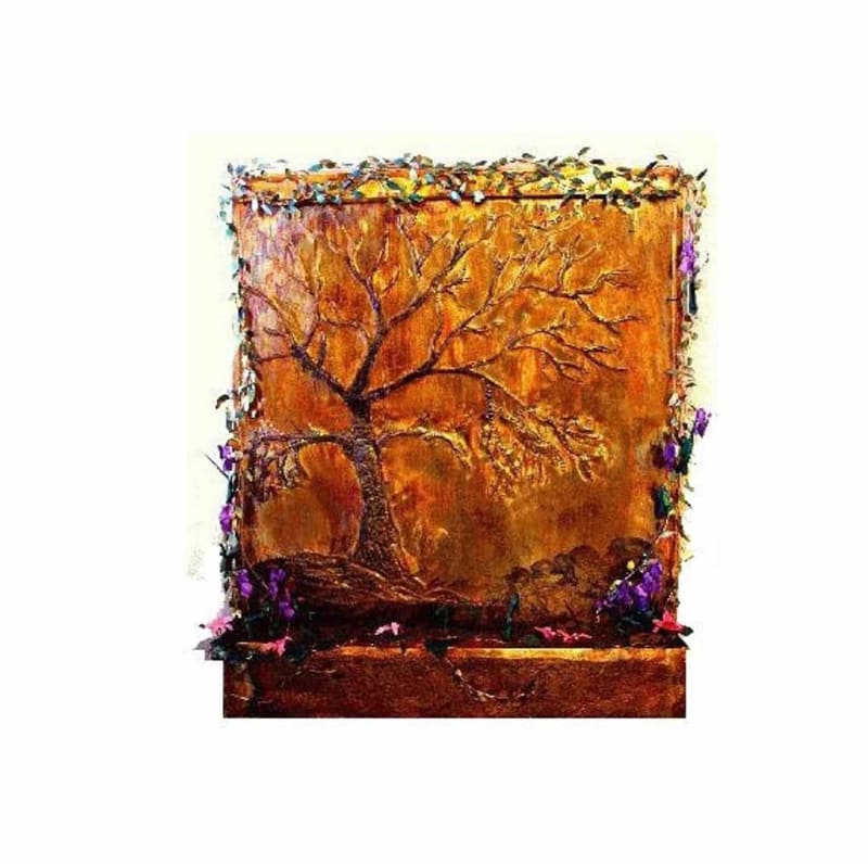 Golden Oak Custom Wall Fountain
