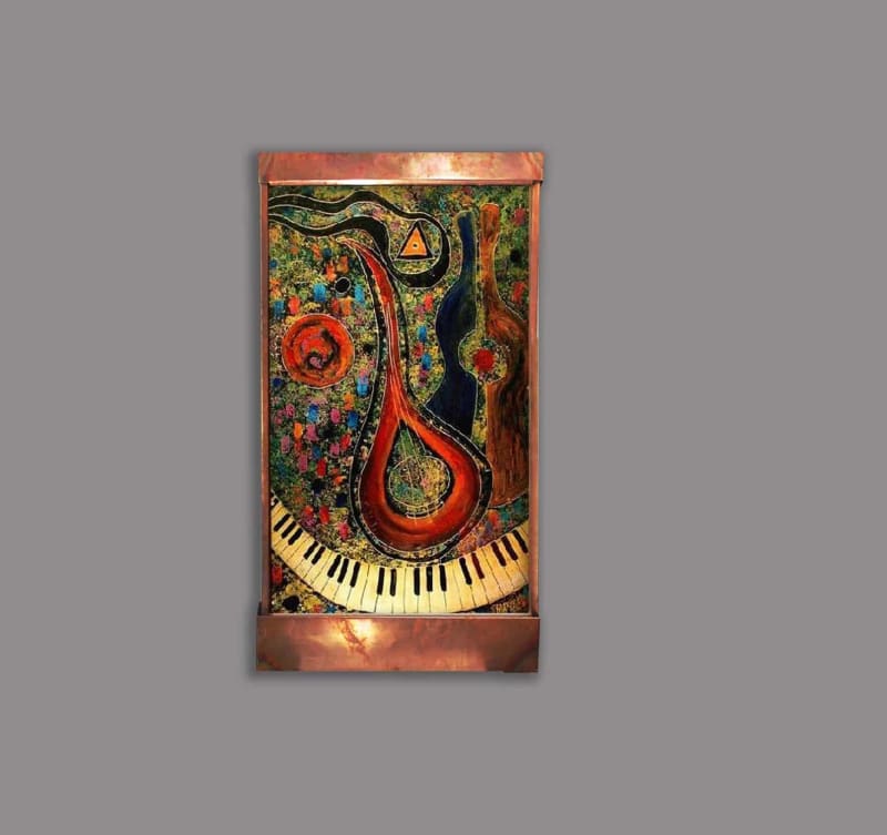 Mandolin Player Wall Fountain