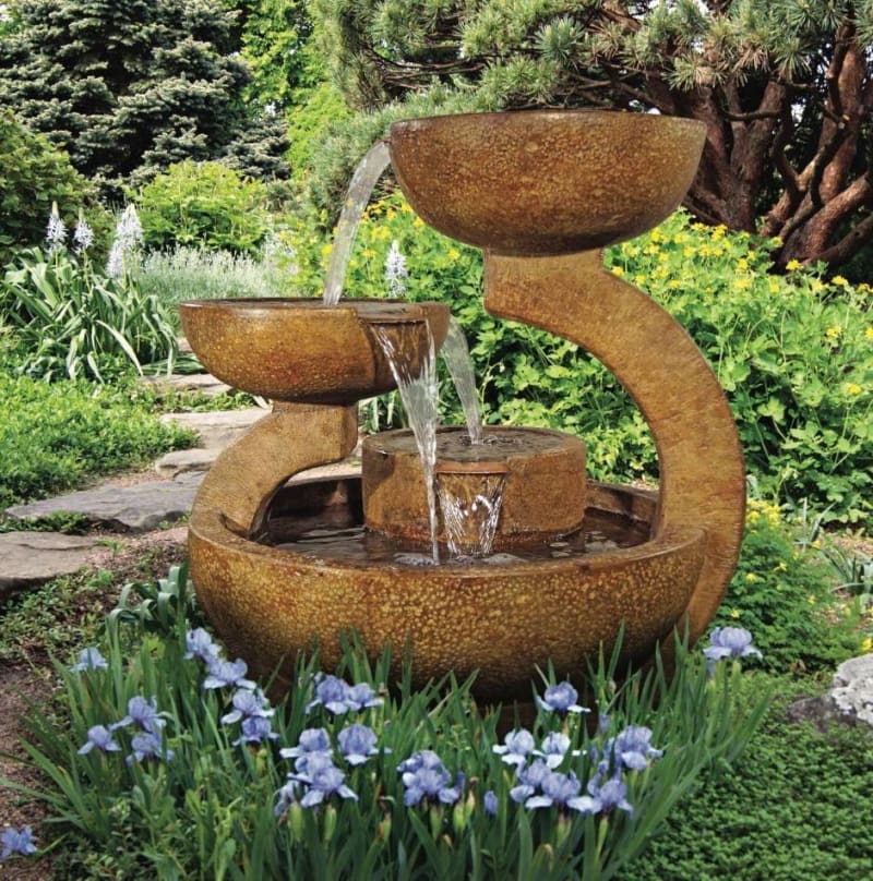 zen 3 bowl fountain, 2pc