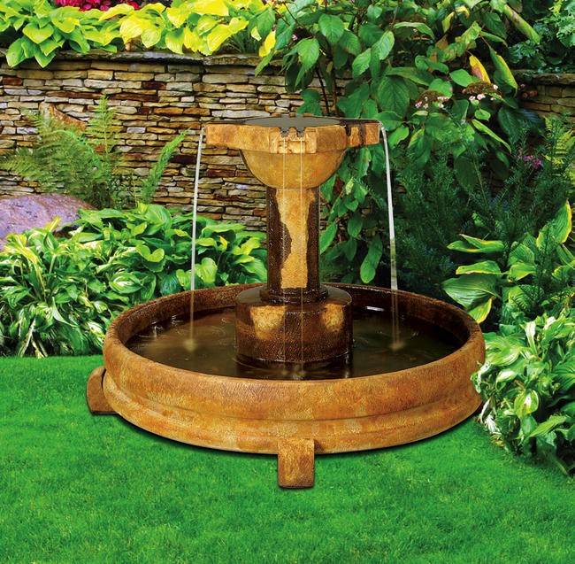 Overflowing Cross Fountain